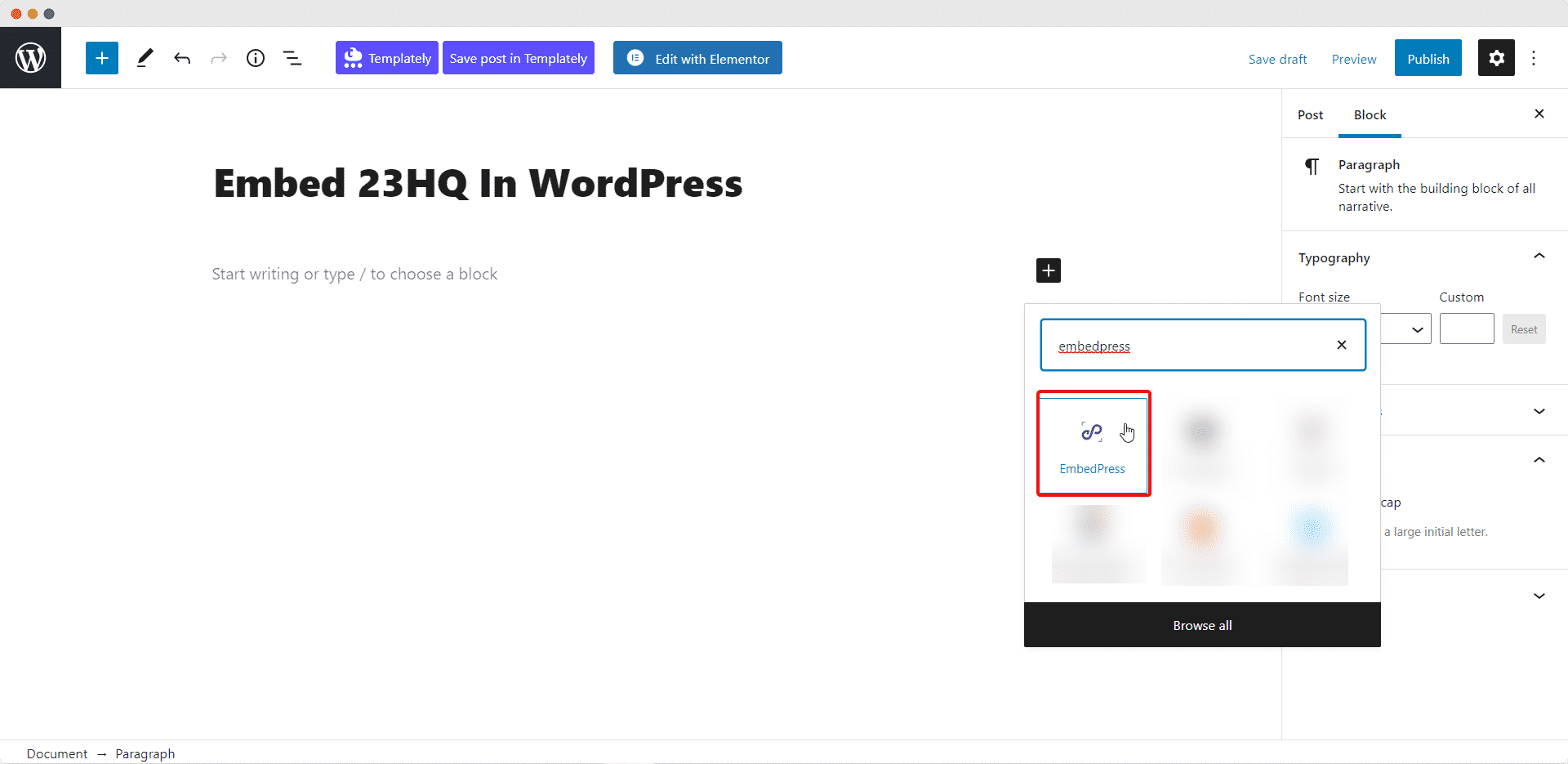 How to Embed 23HQ Photos In WordPress