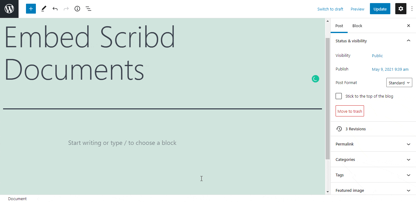 How to Embed Scribd Documents in WordPress