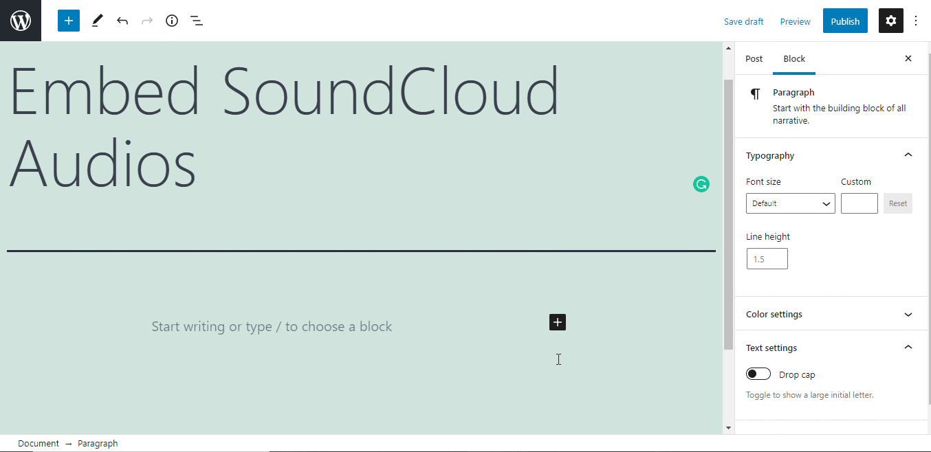 How to Embed SoundCloud Audio Files in WordPress