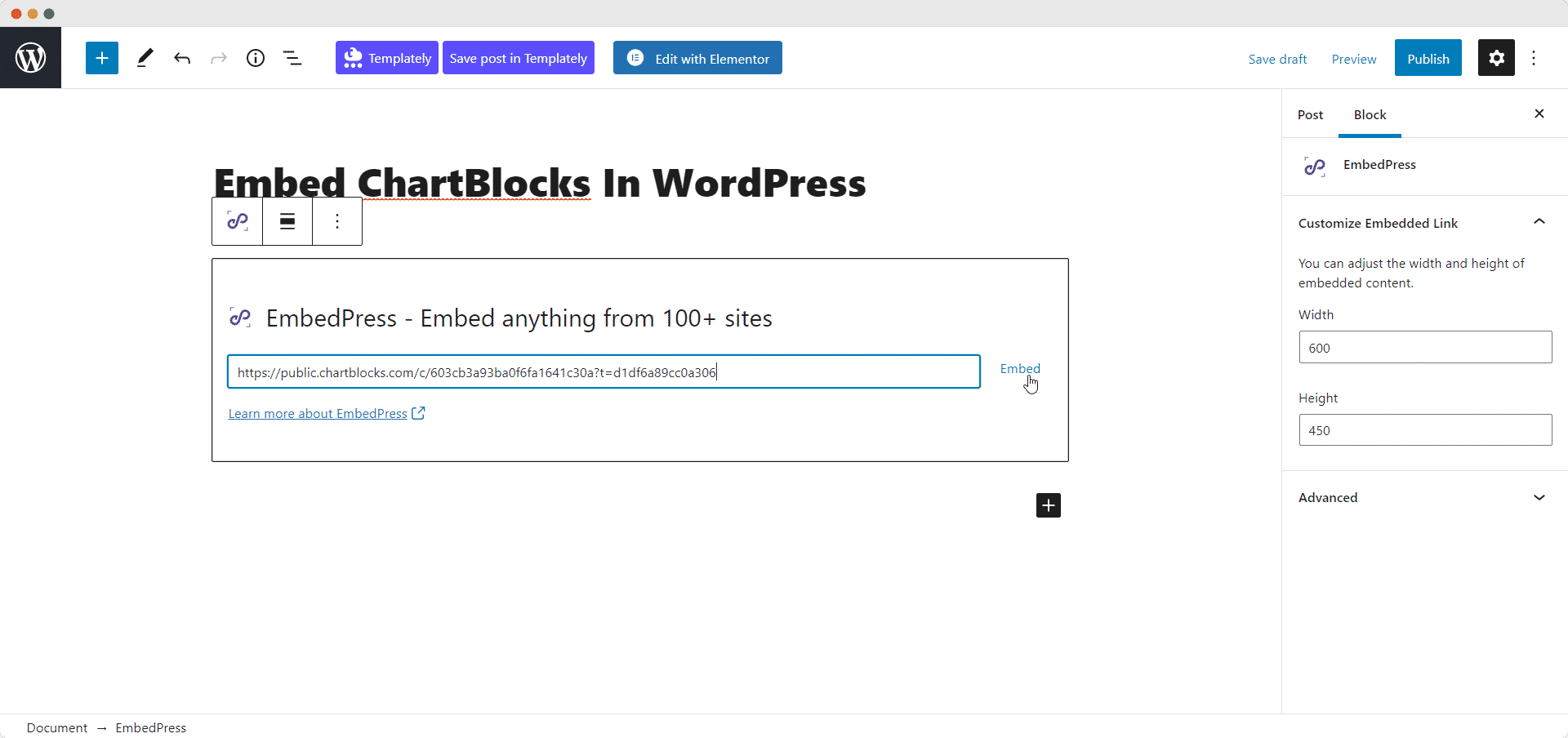 How to Embed ChartBlocks Charts in WordPress