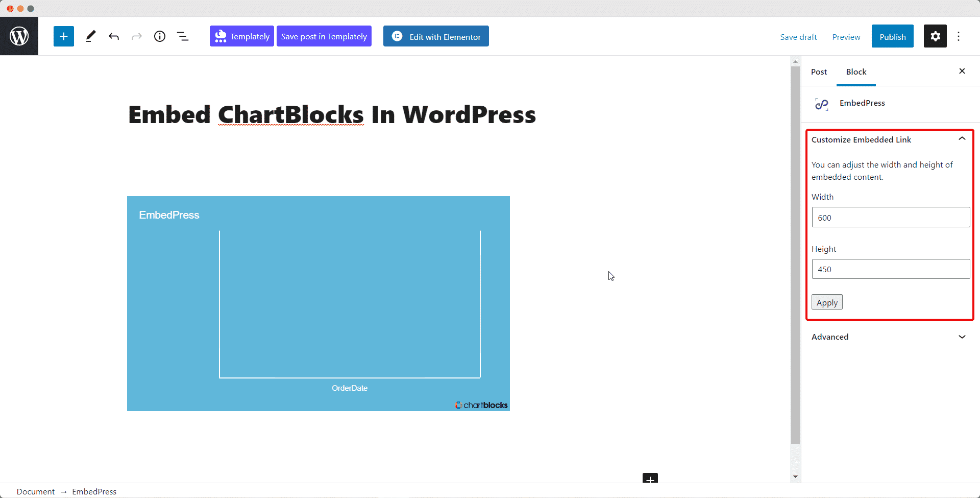 How to Embed ChartBlocks Charts in WordPress