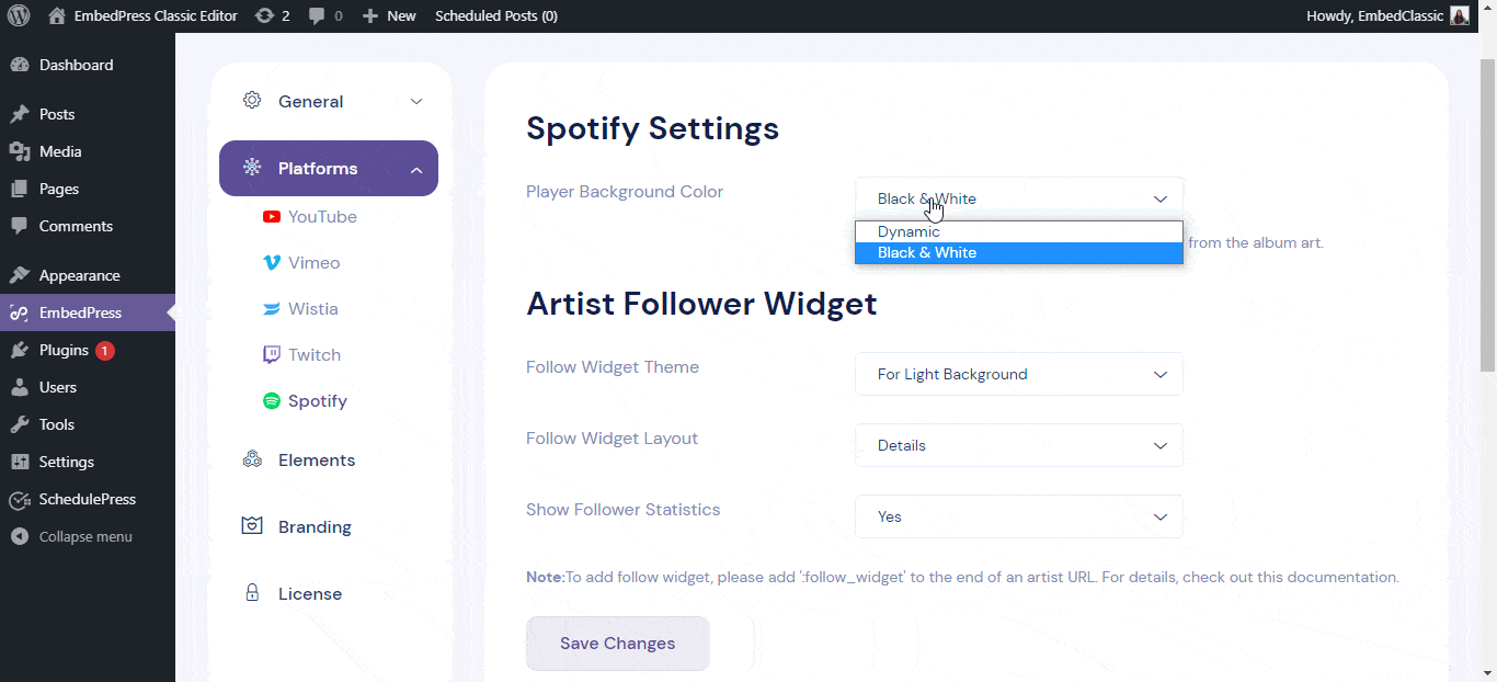 ambify with spotify