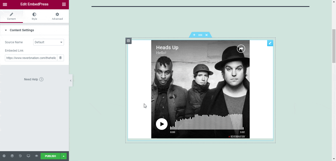 How to embed ReverbNation Audios in WordPress