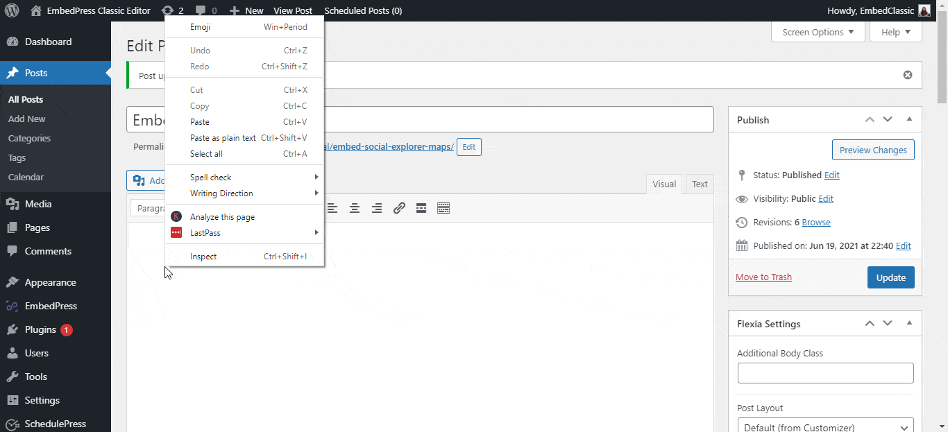 embed Codepoint codes