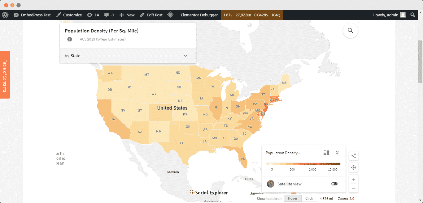 embed Social Explorer maps