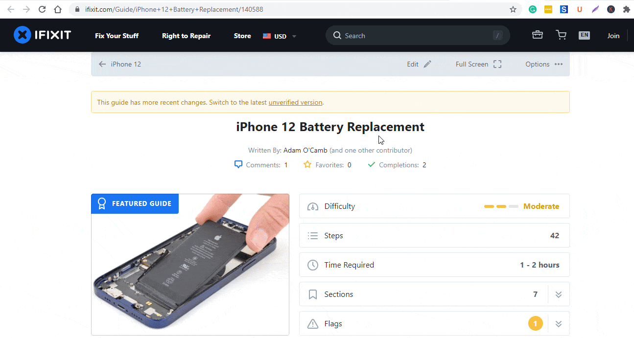 embed iFixit repair manual