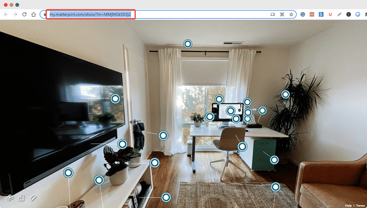 embed Matterport 3D scan