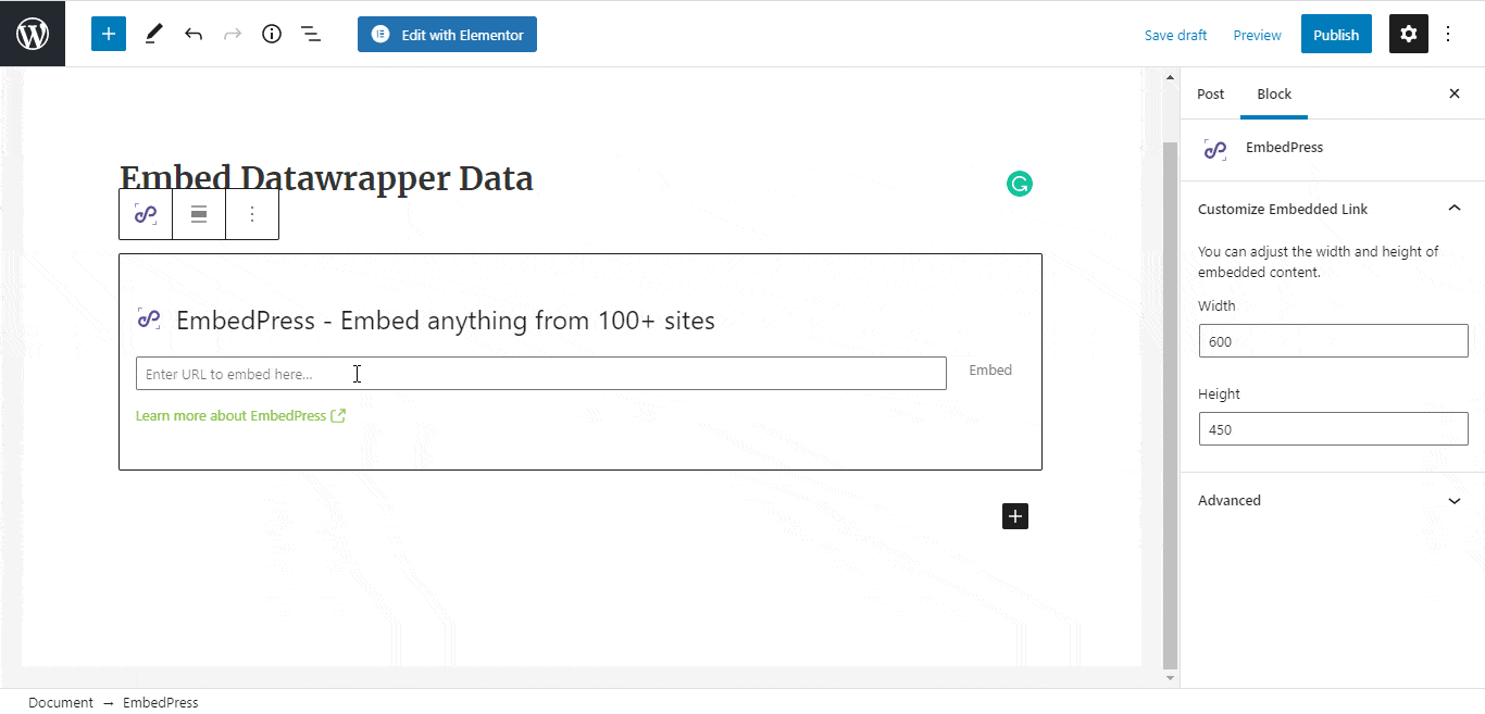 embed Datawrapper data chart