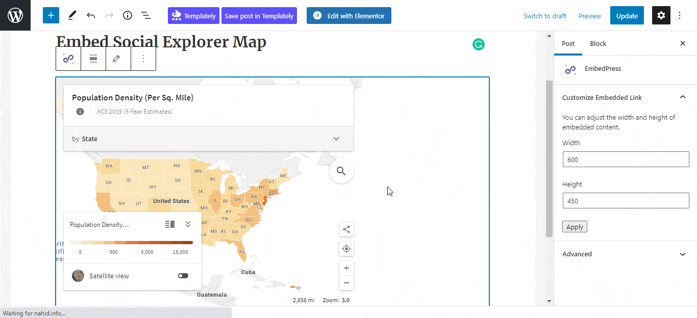 embed Social Explorer maps