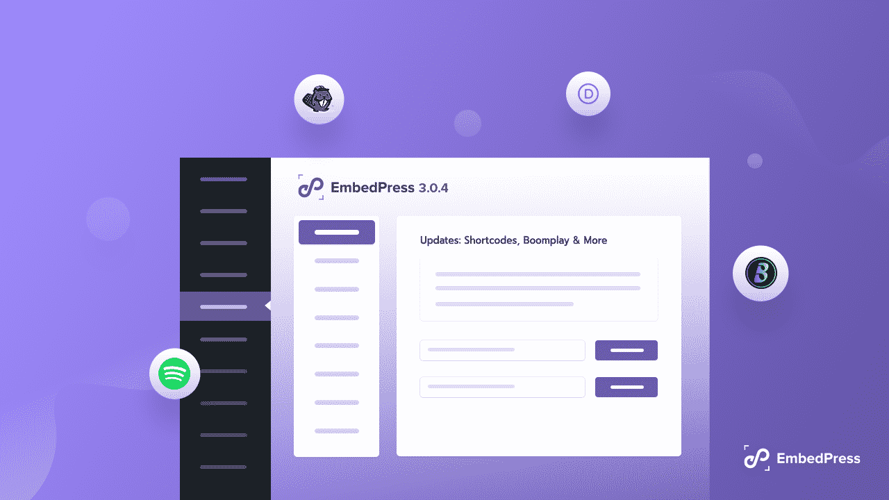 [Update] EmbedPress 3.0.4: Shortcodes For Page Builders, Boomplay Music & More