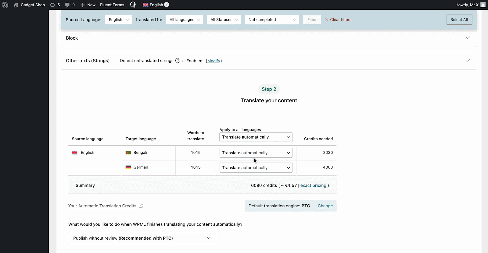 Configure WPML Plugin Settings
