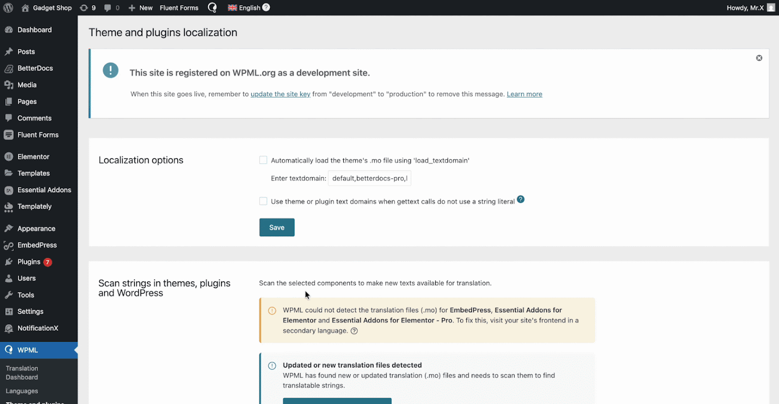Configure WPML Plugin Settings