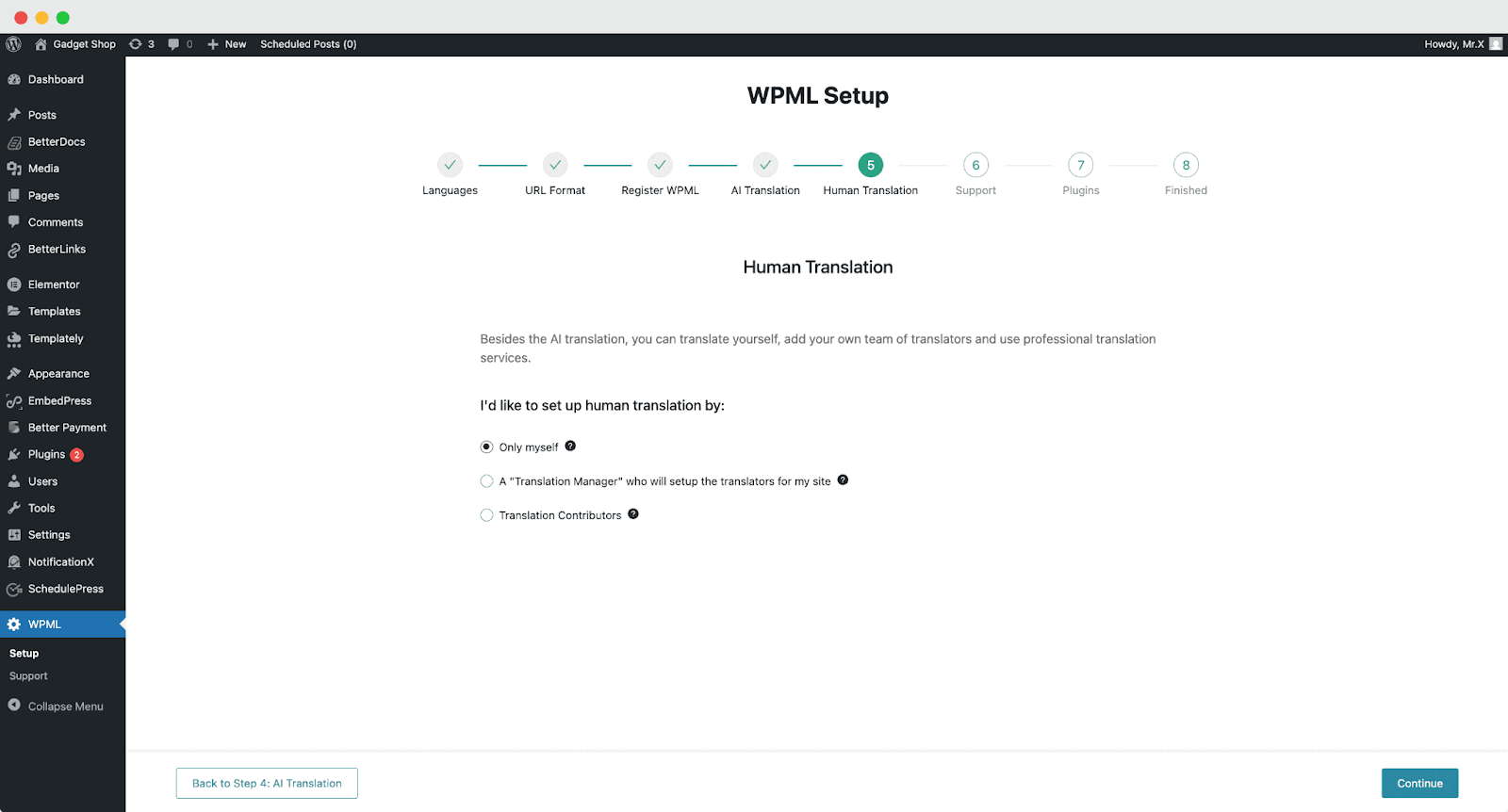 Configure WPML Plugin Settings