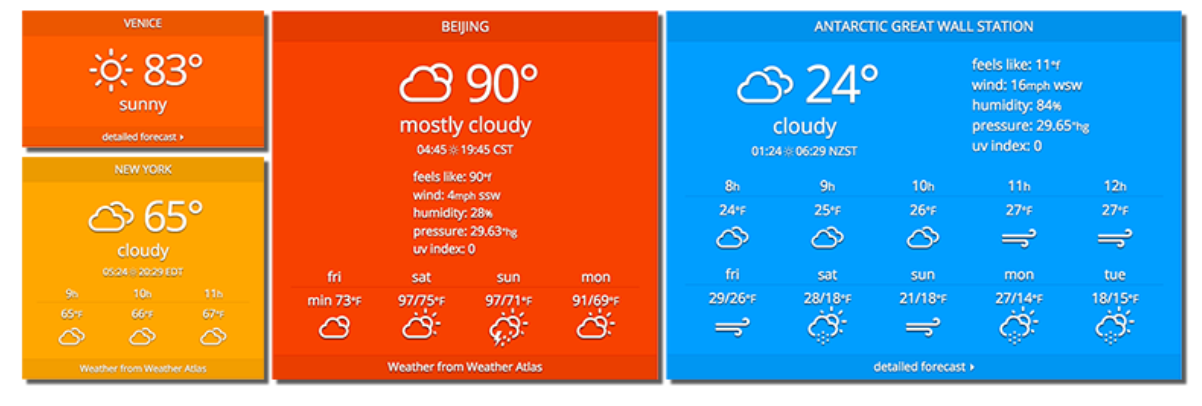 embed weather widget