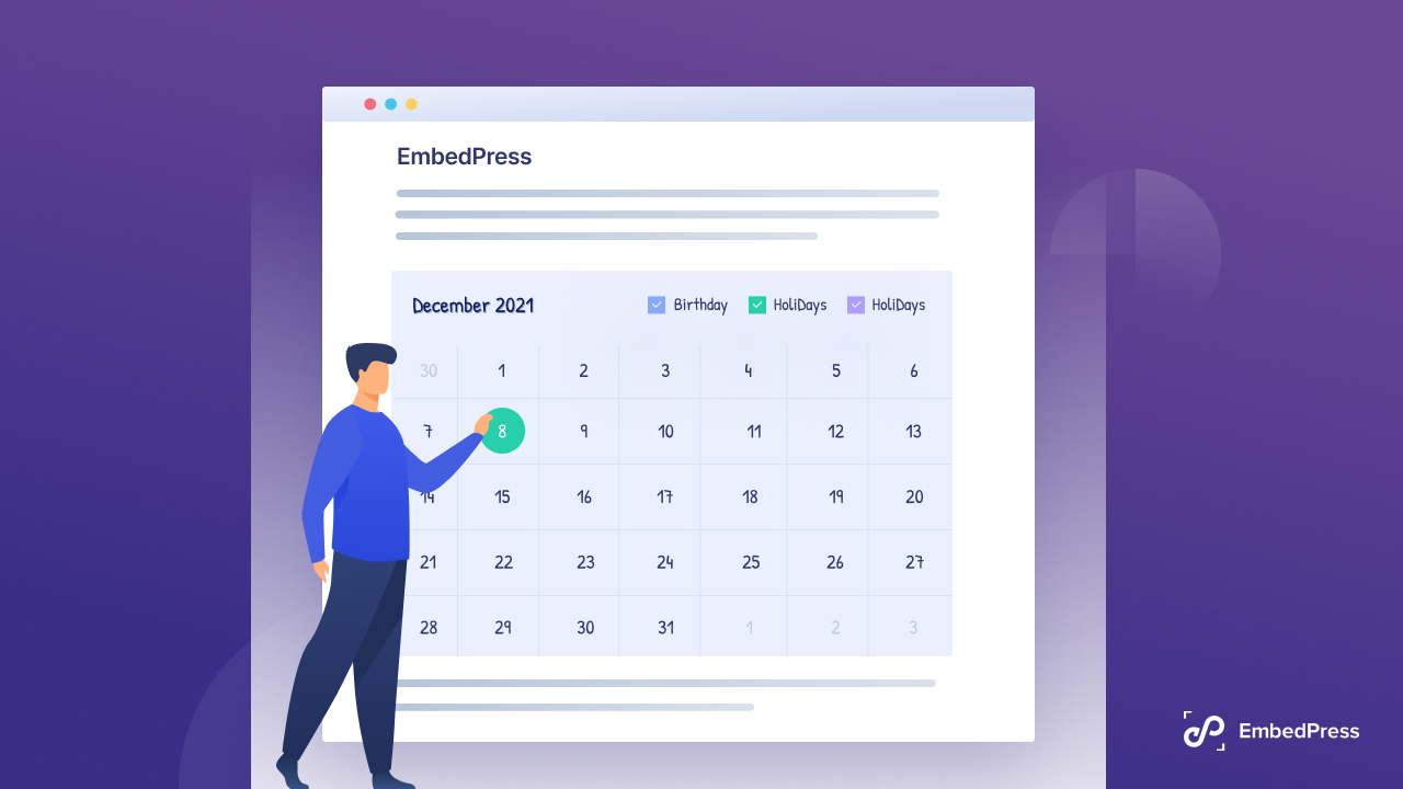 embed Google Calendars