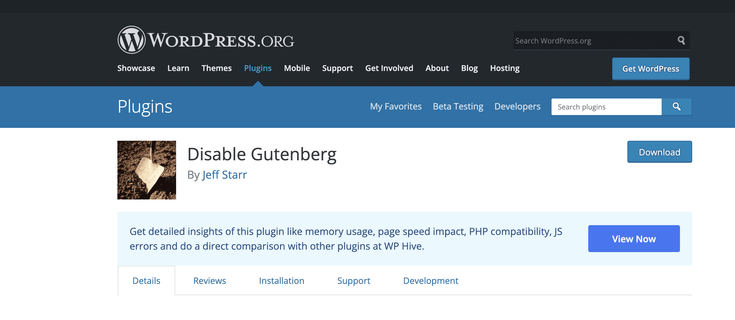 disable gutenberg