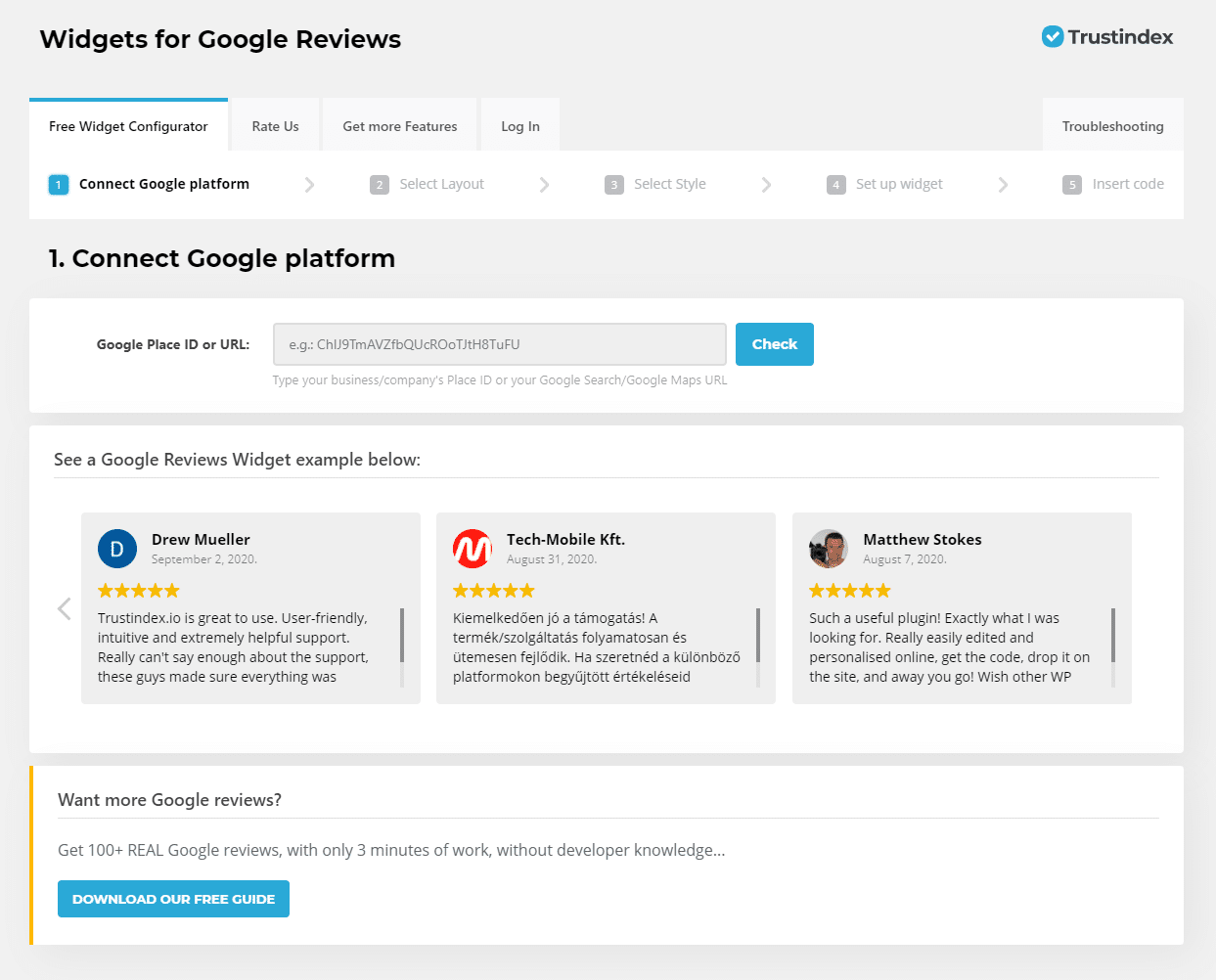 embed Google Review