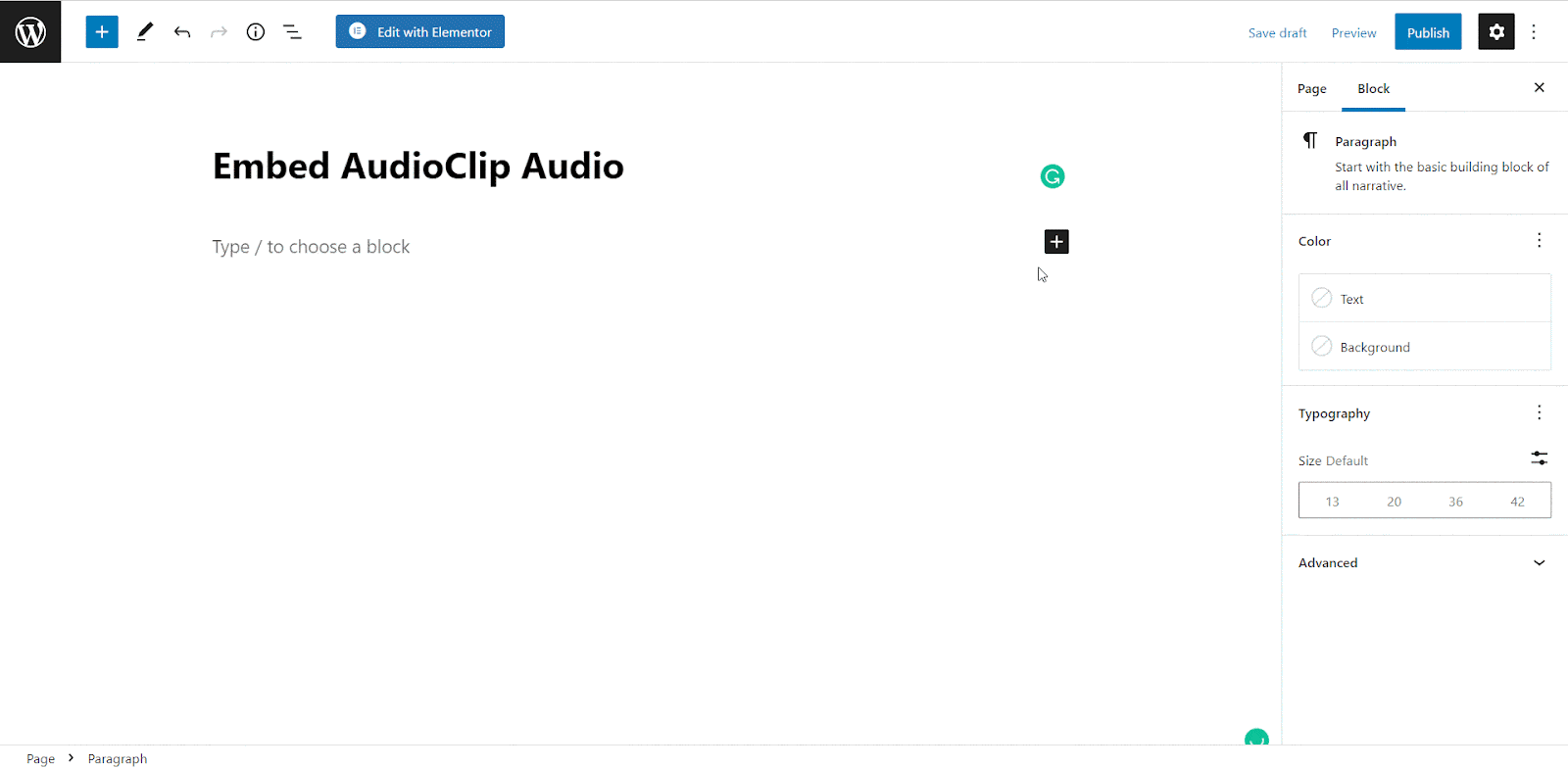 embed AudioClip audios
