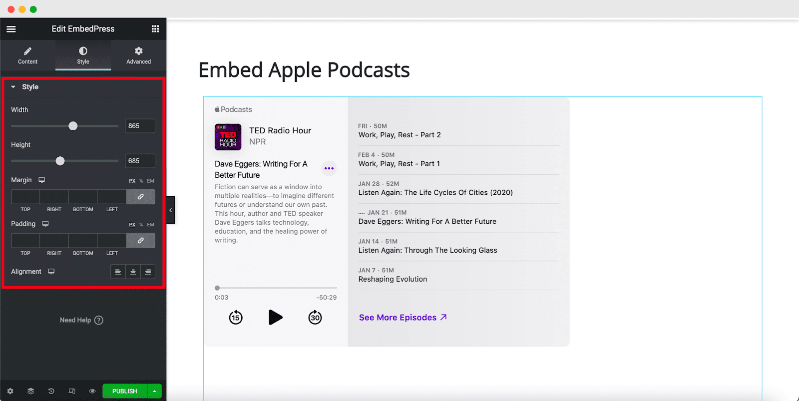 Embed Apple Podcasts In WordPress