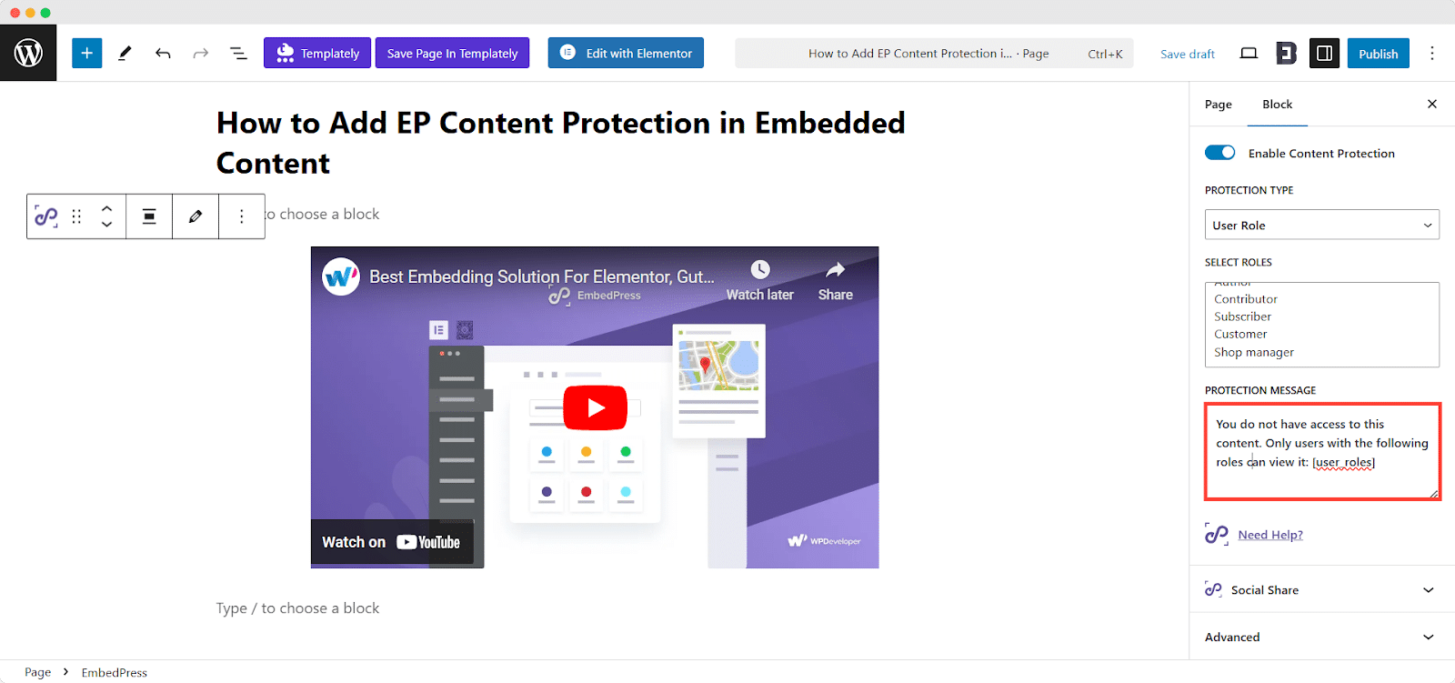 EP Content Protection