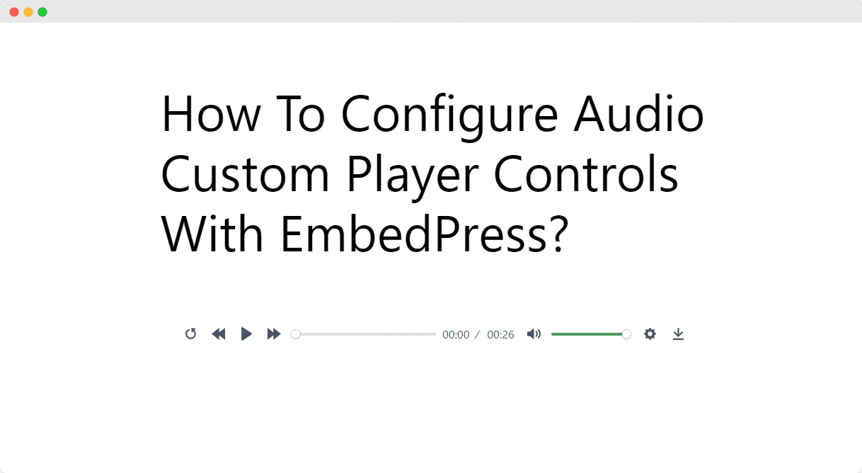 Audio Custom Player