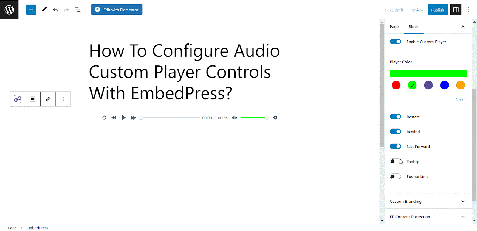 Audio Custom Player