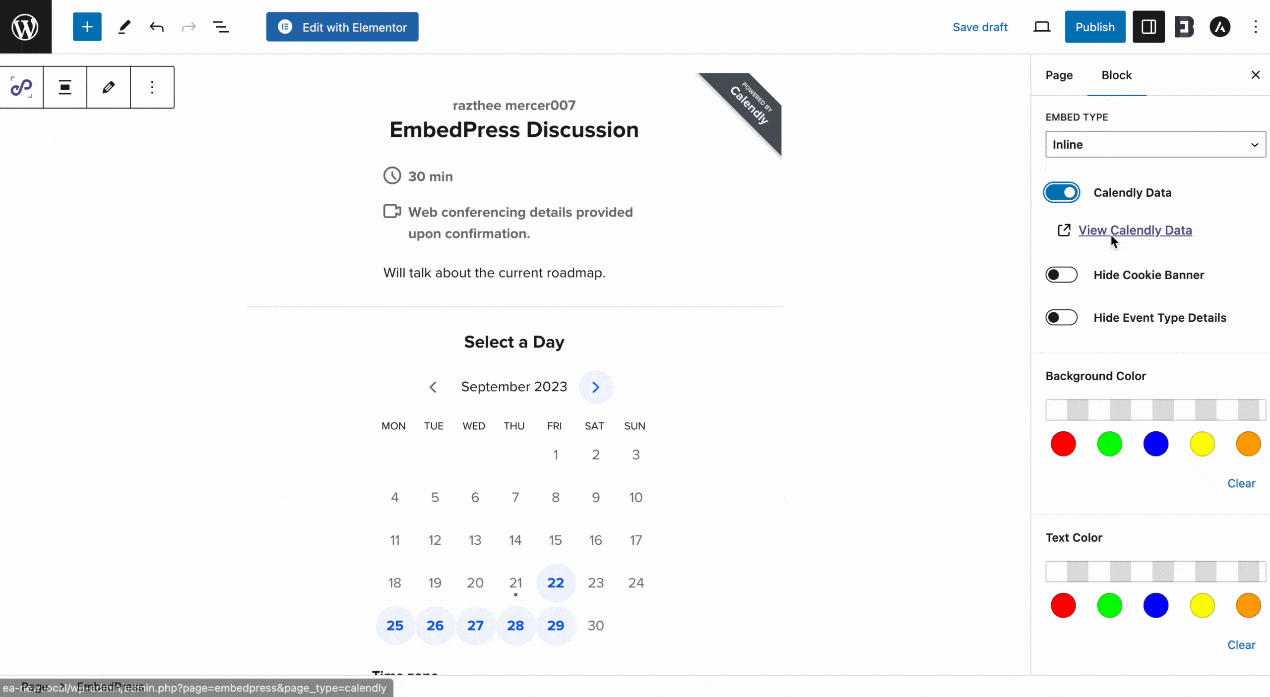 Embed Calendly