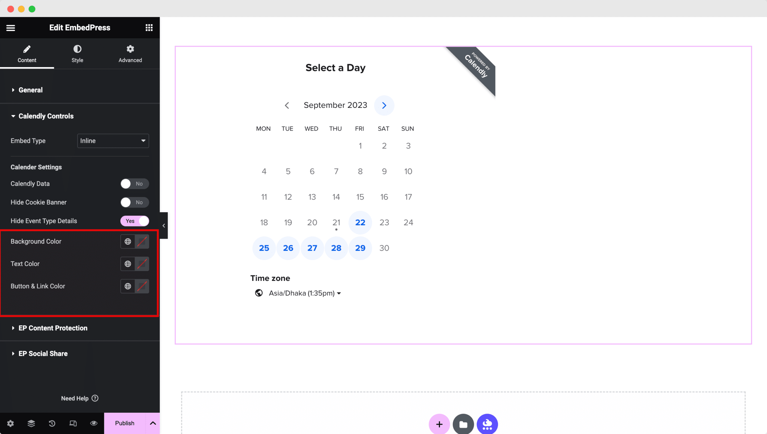 Embed Calendly