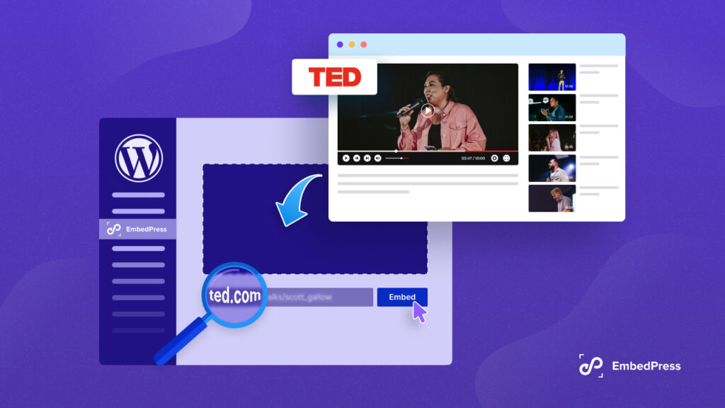How to Embed TED Talk Videos in WordPress with EmbedPress: 3 Easy Steps
