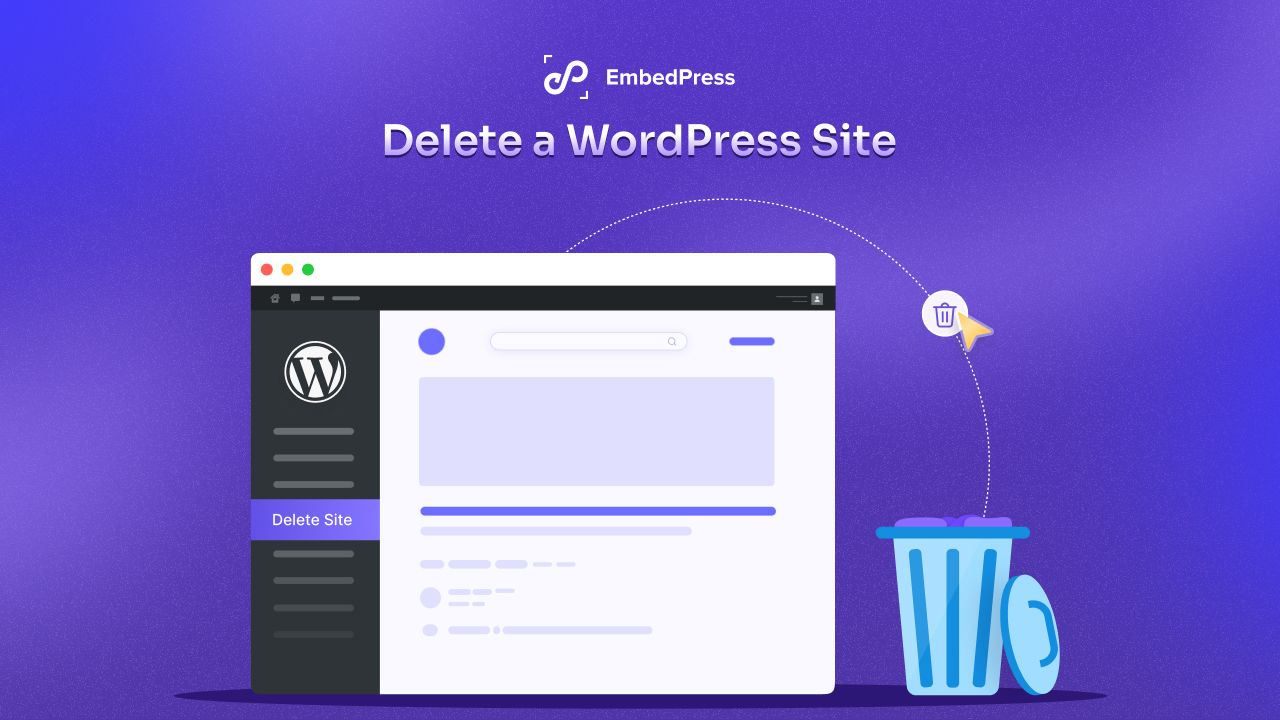 Delete a WordPress Site