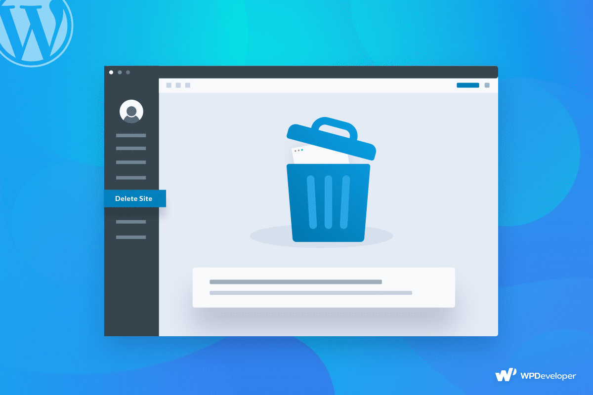 Delete a WordPress Site