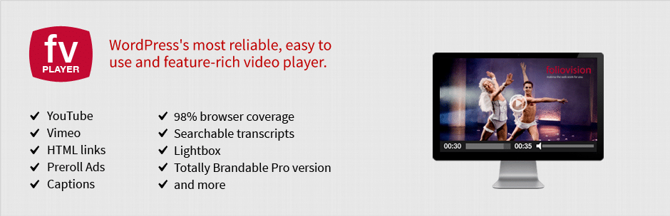 WordPress Video Player Plugin