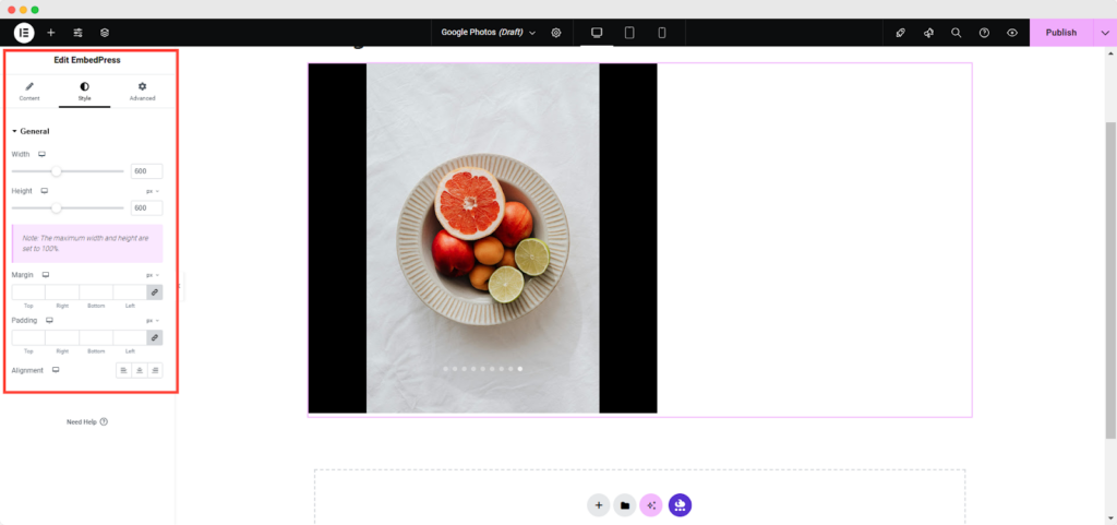 Embed Google Photos