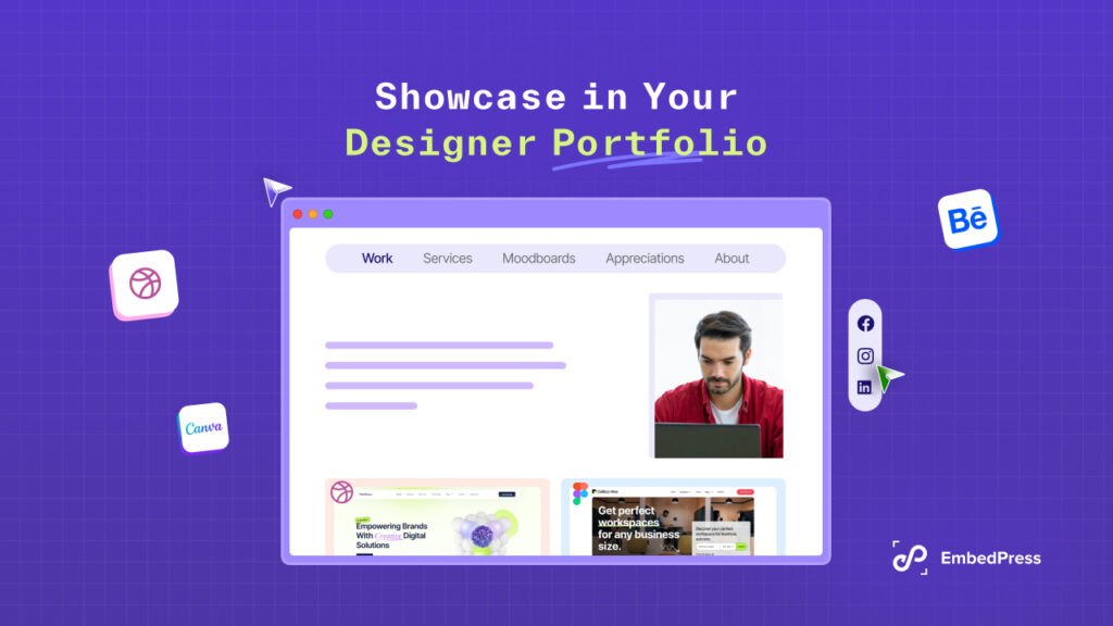 Showcase in designer brand portfolio