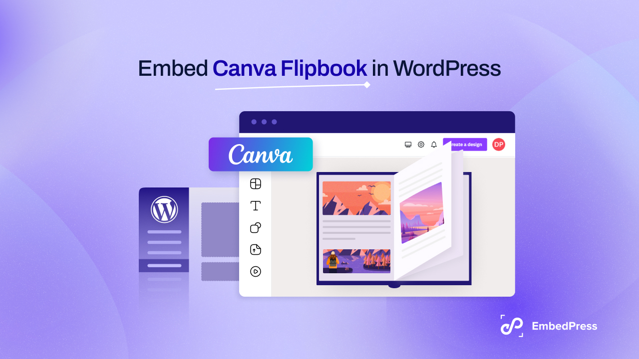 embed canva flipbooks in WordPress