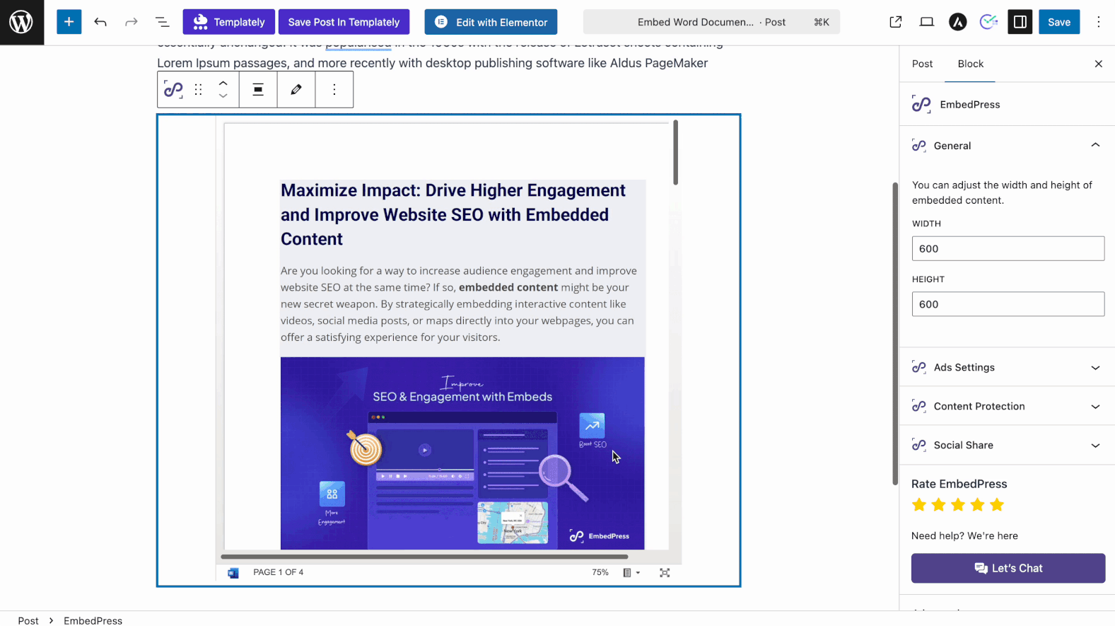 embed OneDrive files