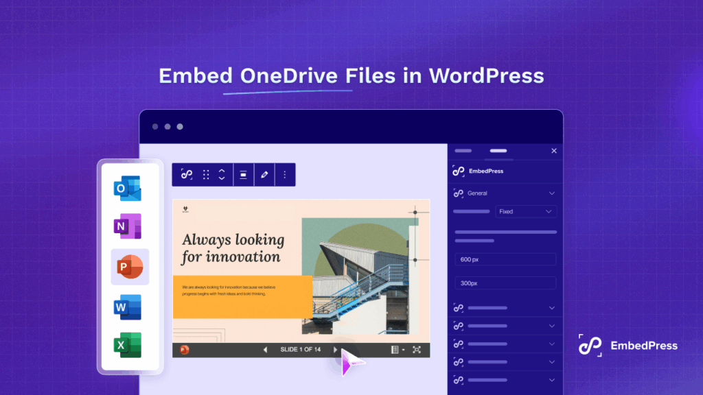 embed OneDrive files