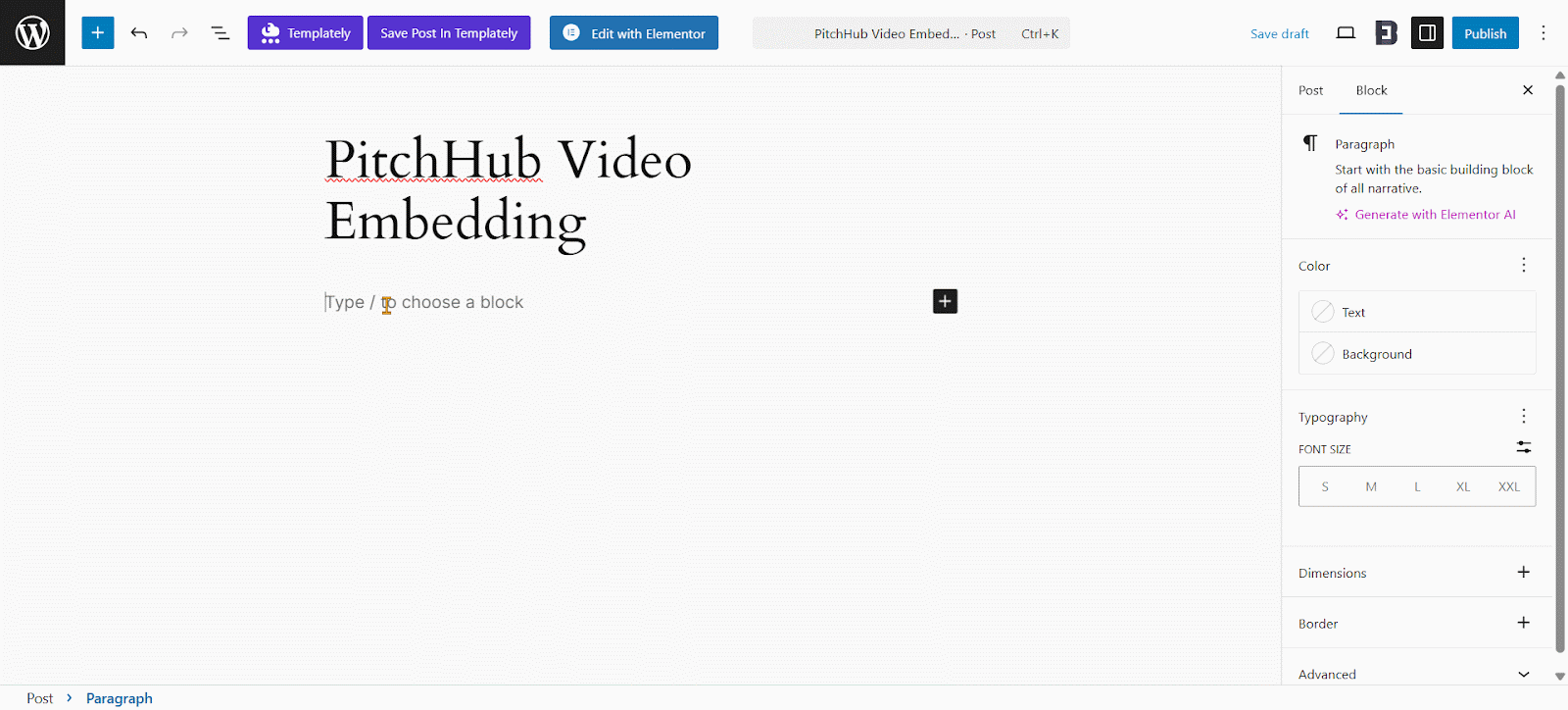 Go To Gutenberg Editor & Insert EmbedPress Block