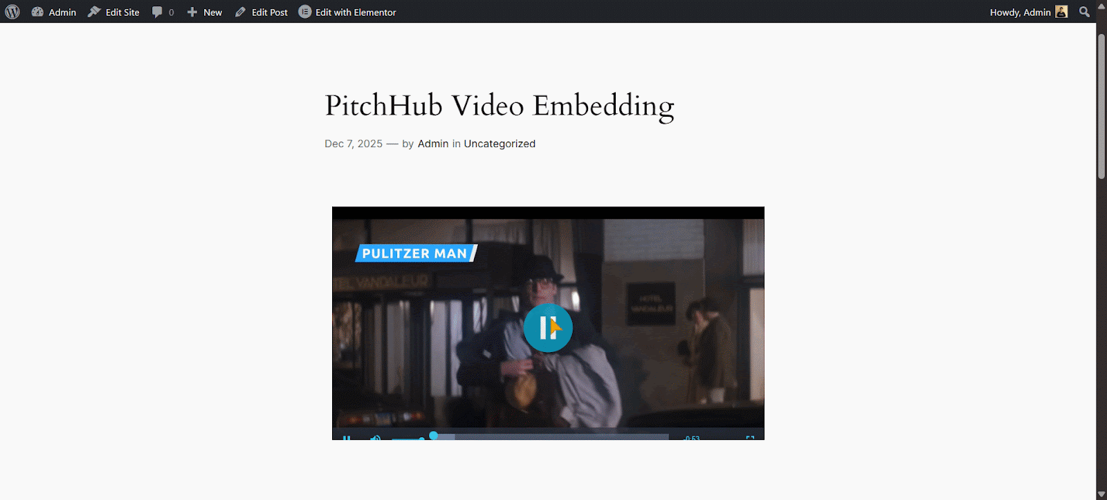 Final Outcome - Elementor