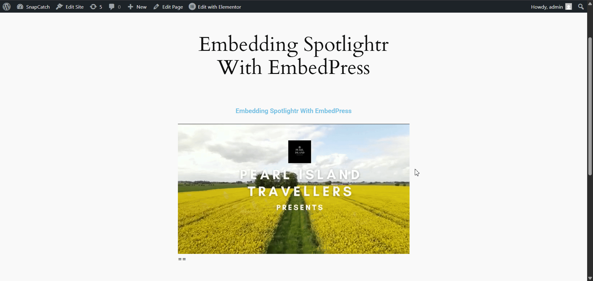 Embed Spotlightr Videos