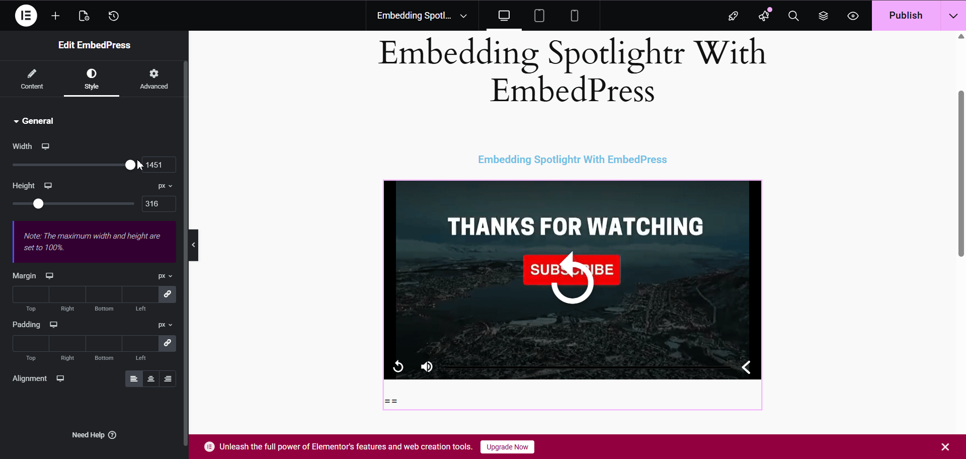 Embed Spotlightr Videos