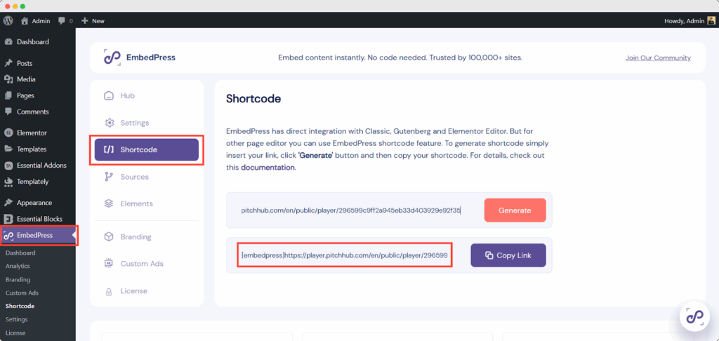 How To Embed PitchHub Videos In WordPress