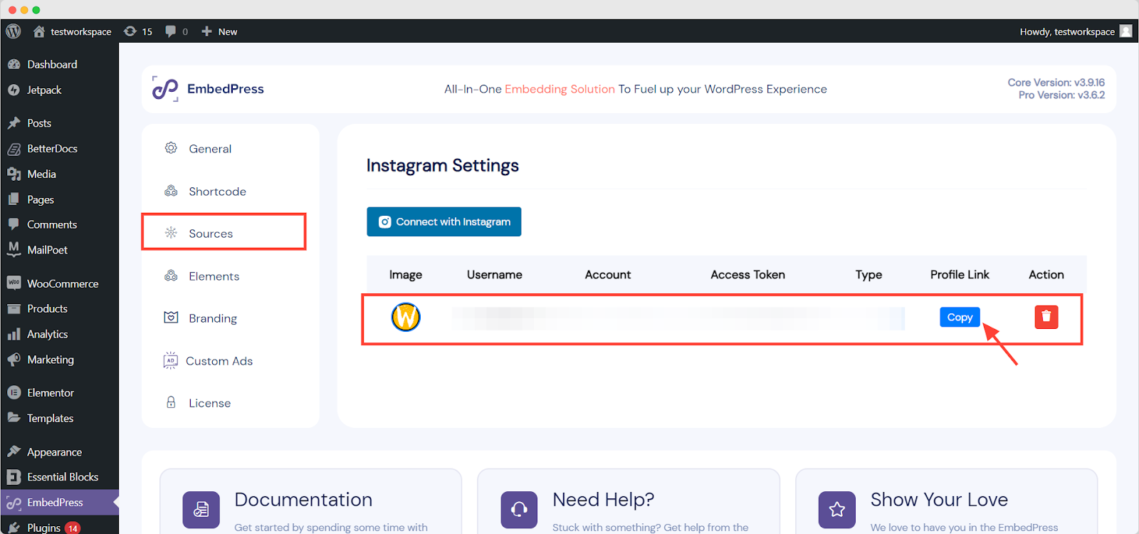 Horizontal Instagram Feed on WordPress
