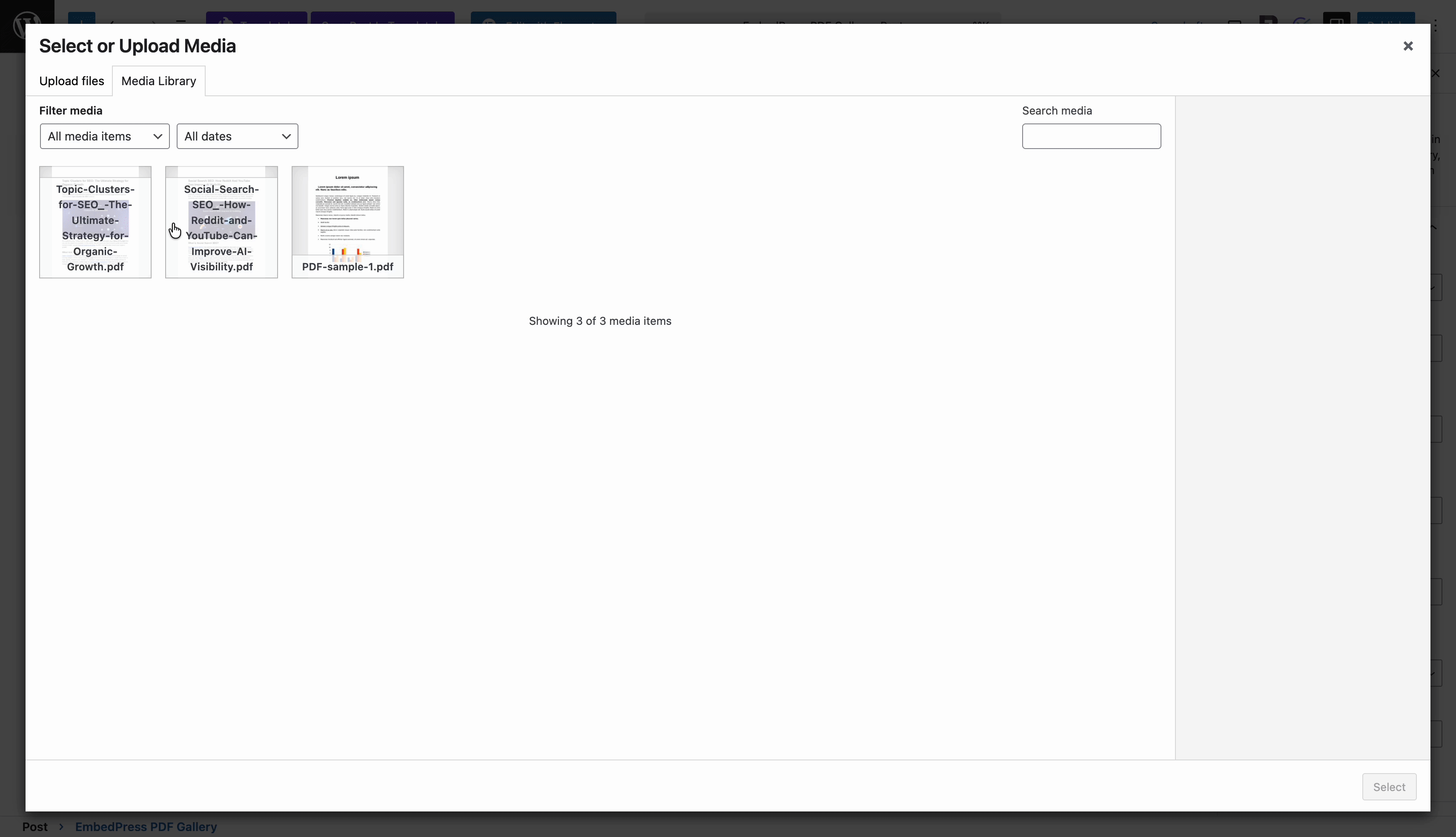 How to Embed a PDF Gallery in WordPress with EmbedPress? 2 embed a PDF gallery