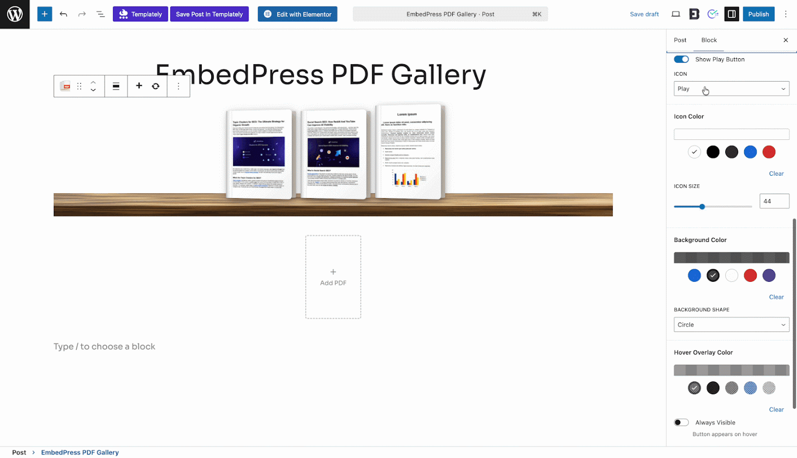 PDF Gallery in WordPress