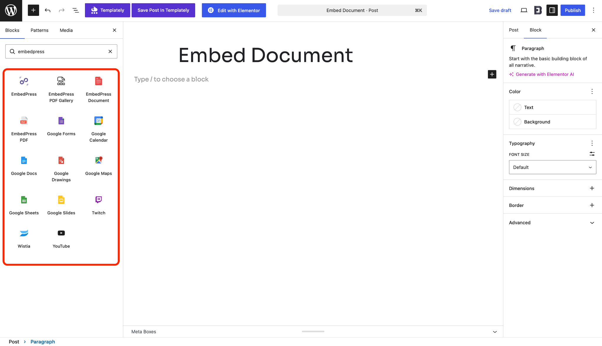 Embed Any Document vs EmbedPress