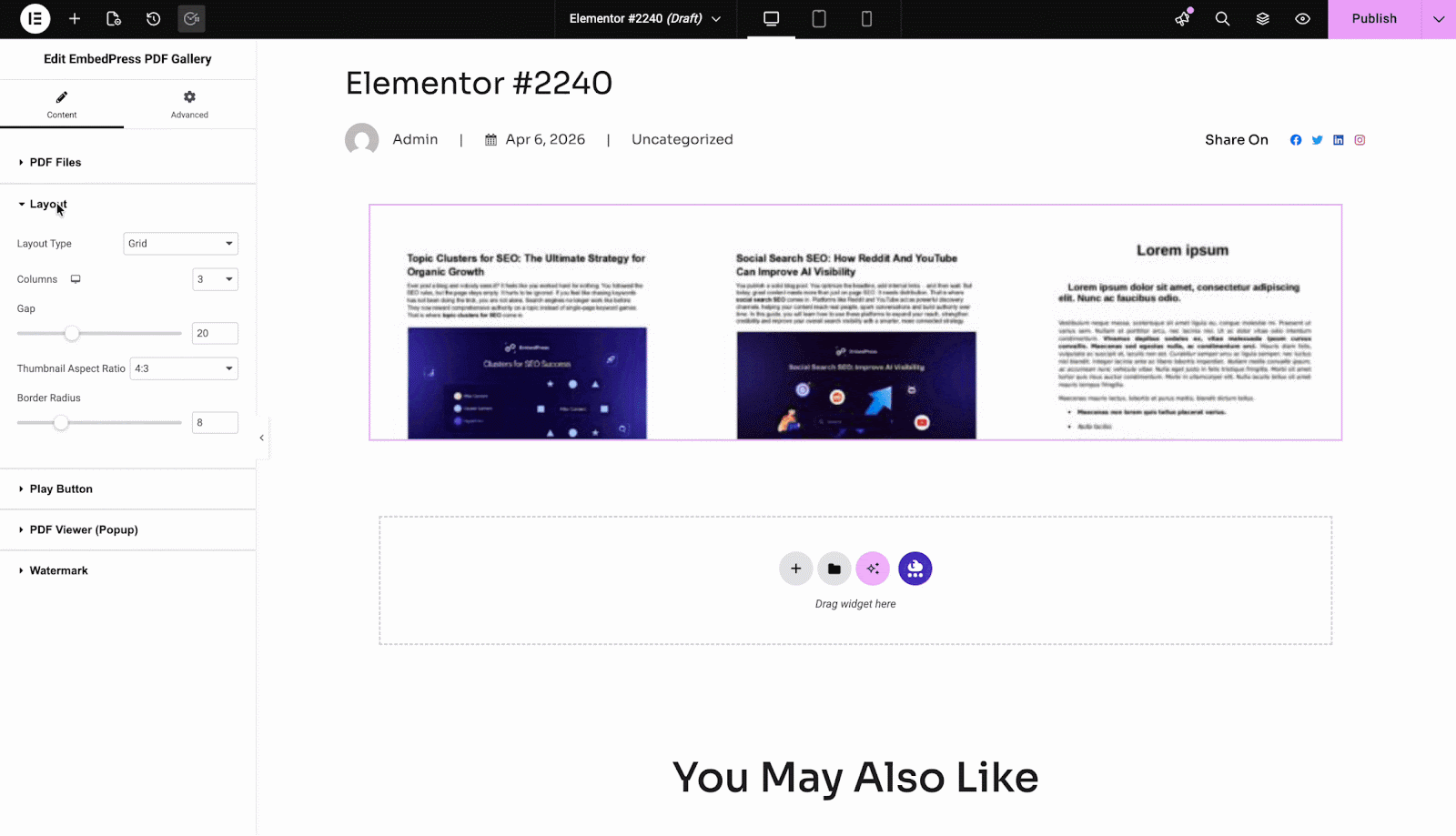 How to Embed a PDF Gallery in WordPress with EmbedPress? 7 embed a PDF gallery
