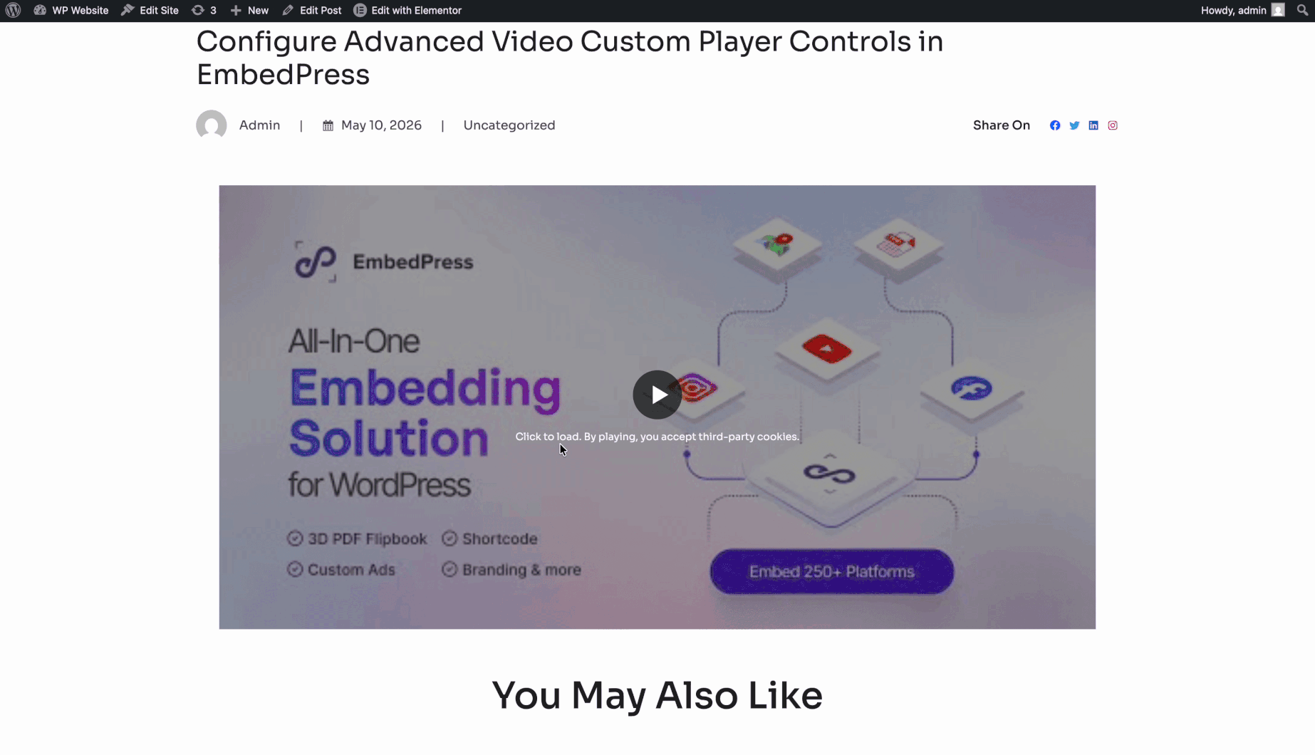 advanced video custom player