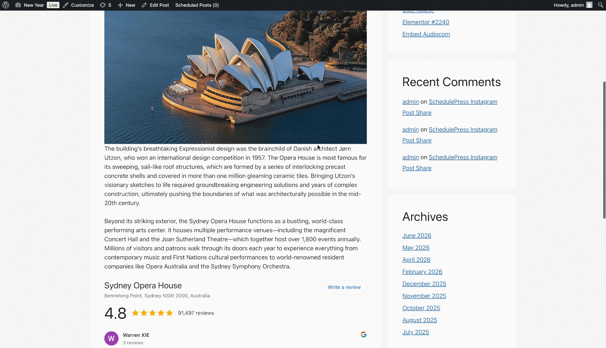 How to Embed Google Reviews in WordPress Using EmbedPress? 14 Final Outome