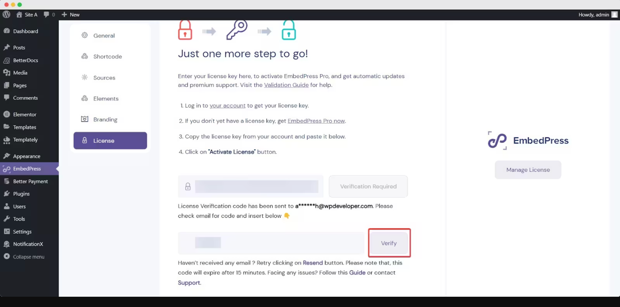 What Is in EmbedPress PRO? A Complete Guide to Every Feature And Use Case 6 Activate Licence